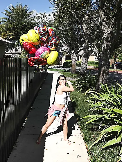 Skinny young teenager