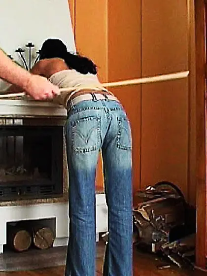 Attractive butt spanked strong