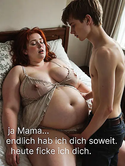 ai generated mom amd son incest captions - german