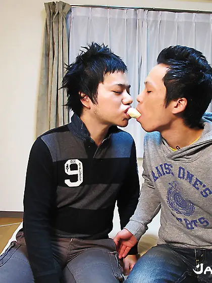 Asian dude gray black