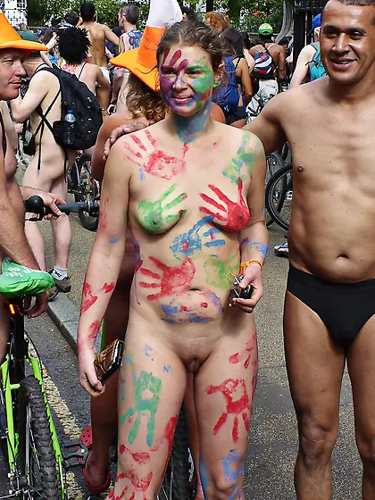 Bikes,  Bodypaint and Public Nudity
