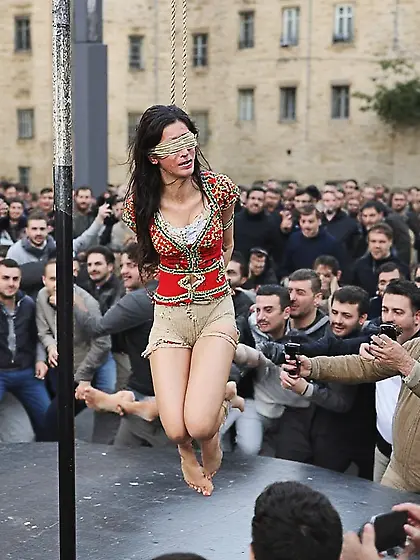 Prisoner of war being executed