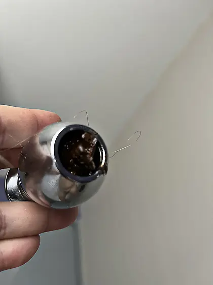 Plug de Karine après usage