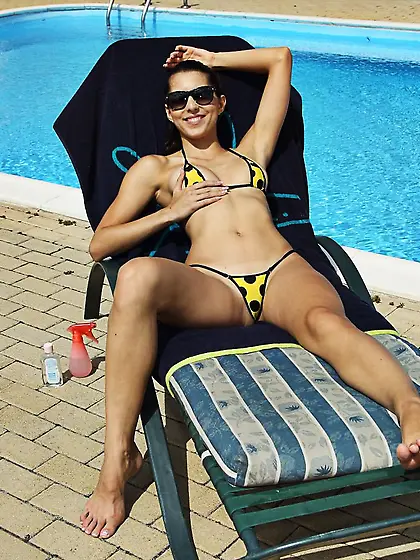 Hot Playful Ann tortures pussy with pins and some strange sex st