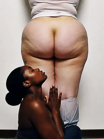 Nigger worship white ass