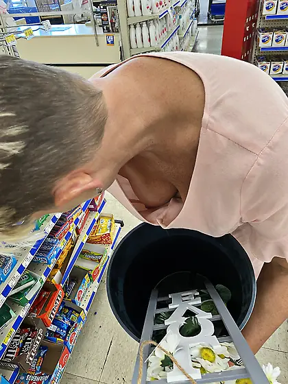 Various times catching my mom in compromised ways