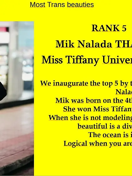 5th Ladyboys Category : Mik Nalada THAMTHANAKORN