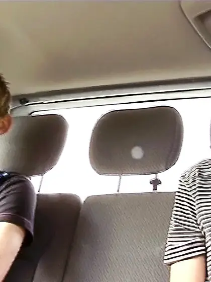 Guy white t-shirt sucks