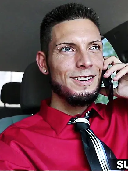 Sexy skinny redhead's twat destroyed by huge...