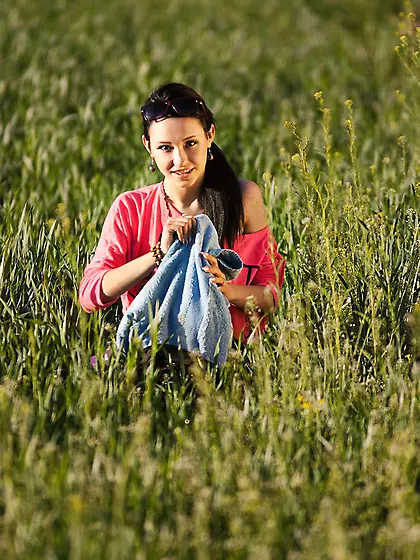 Naughty games of luscious brunette doll Eleonora B sexily posing