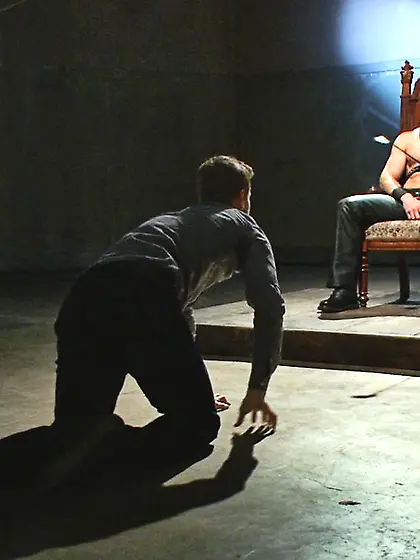 Horny bear leather fucks