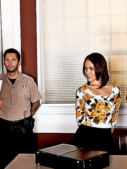 Brunette Kristina Rose gets her ass mercilessly fucked by man wi