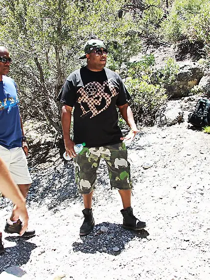 Camryn Cross takes her clothes off outdoors and slurps on huge b