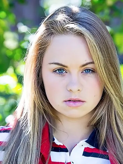 Student chick Madison Chandler playfully shows off tits,  pussy,