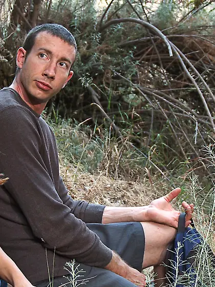 Lovely chick roped gangbanged