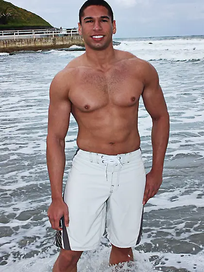 Lusty hunky guy packing