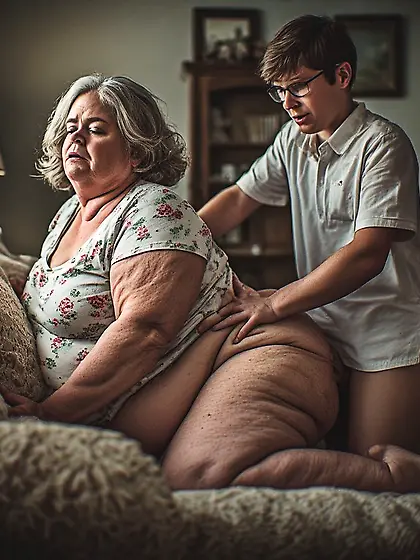 Fat Mature Mom getting fucked by her Son