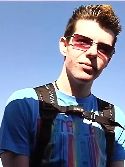 Hot dude blue t-shirt