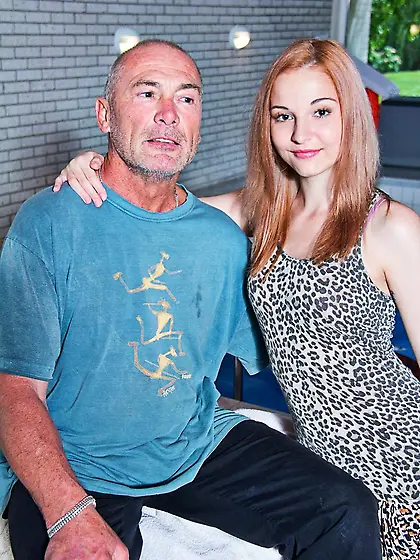 Young woman prefers to be penetrated by experienced old man pool