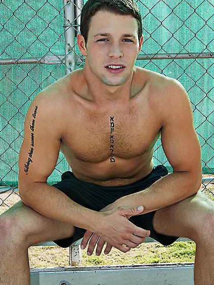 Attractive twunk duncan posing