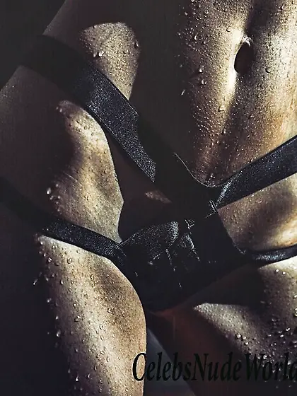 Julia Lescova in lingerie