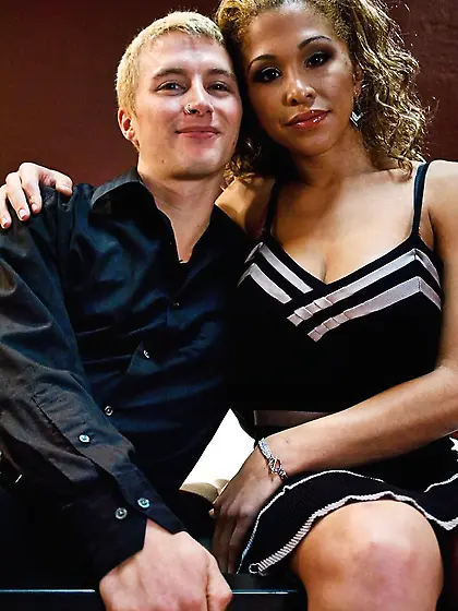 Tall ebony tranny teaches