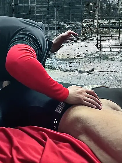 Black Superhero captured in netting. KO and fondle