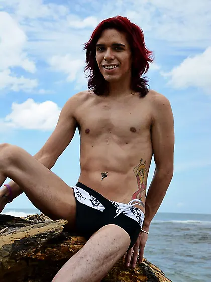 British tourist beach