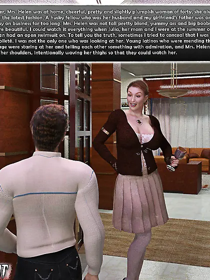 Comics online breasty brunette