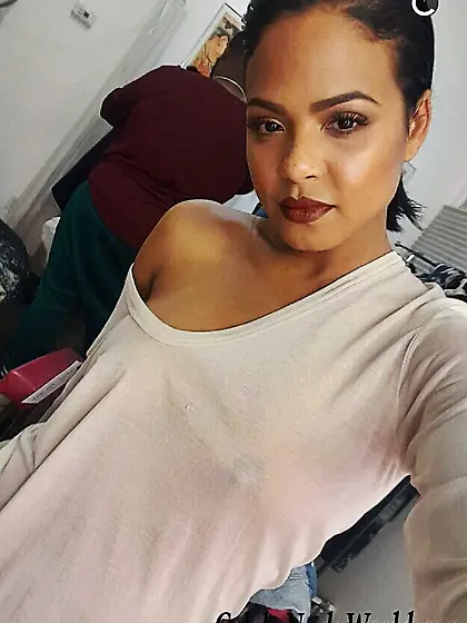 Braless photo of Christina Milian