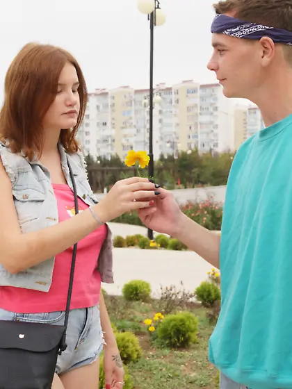 Amateur redhead teen with big boobs gets fucked balls deep