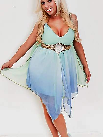 Angelic honey flowing dress