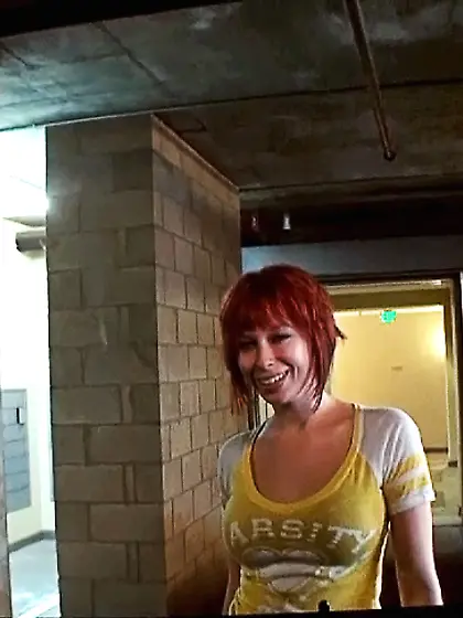 Lovely little babe gets down on her knees to please her partner