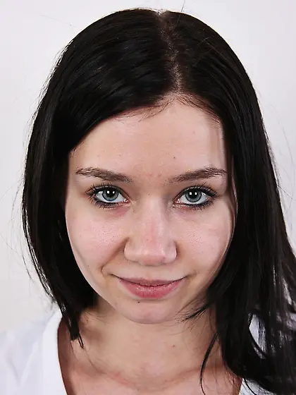 Shaped dark hair beauty