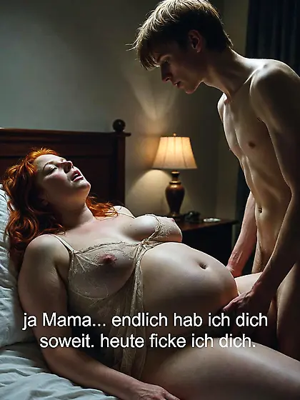 ai generated mom amd son incest captions - german