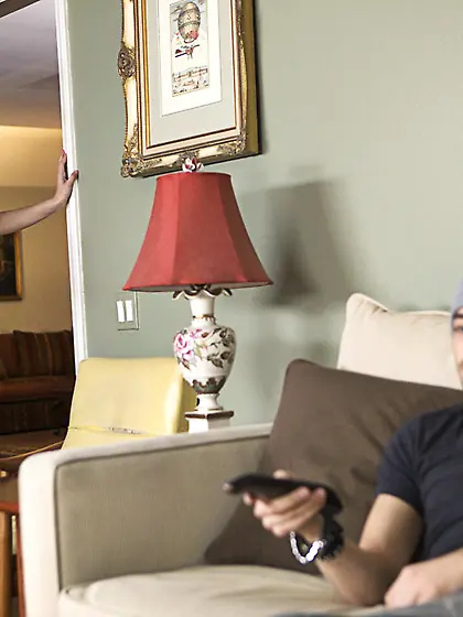 Smoking hot blonde pornstar Karina White strips and then rides b