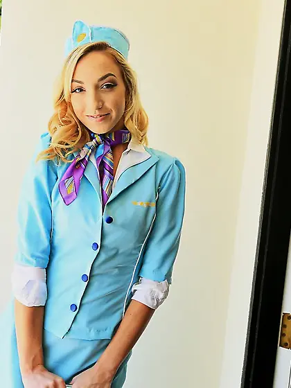 Uniform flight attendant