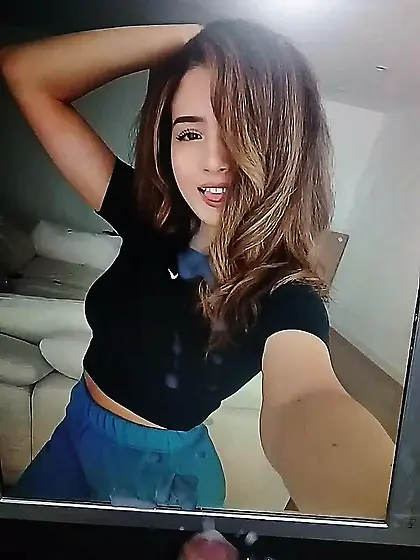 Enjoying my Precum while Edging to Pokimane