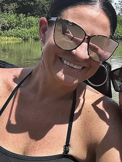 Neely on Texas beach