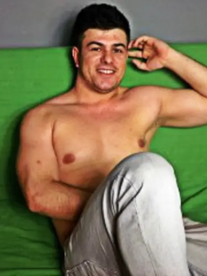 Brunette Young Man Cristian069 Oil.