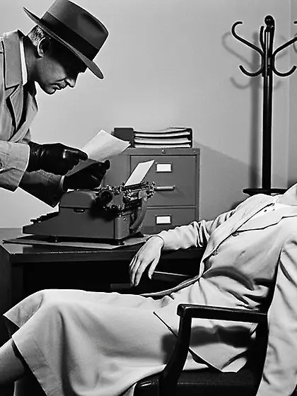 Film Noir Crime Scene