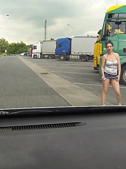 Blonde black stockings jeans