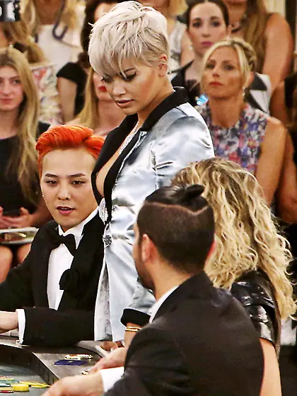 Rita Ora Nipple Slip At Chanel Fashion Show In Paris