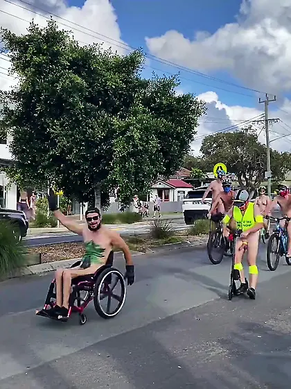 Public erection WNBR exhibitionist boner 24