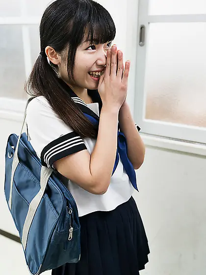 Japanese teen sits on classmate's face and wanks him off in the