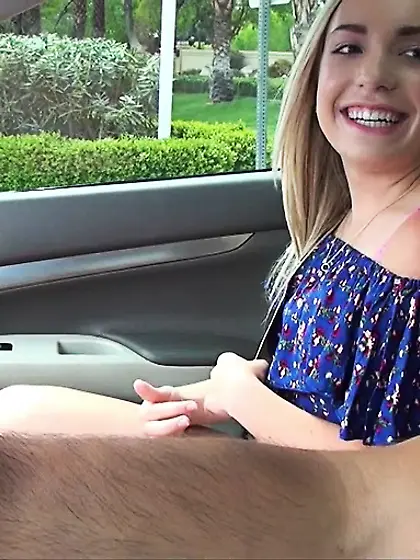 Petite blonde fingered fucked