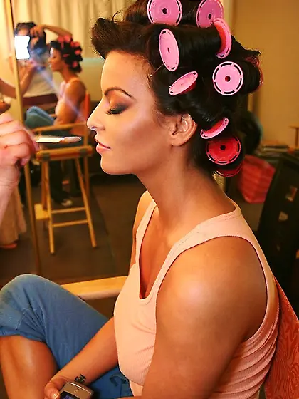 Lewd tawny black g-string