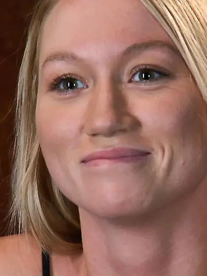 Busty blonde captured cutie