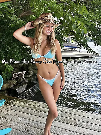 We made her slurp cum from her asshole