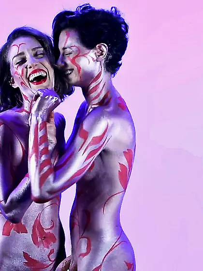 body painted sexy dance